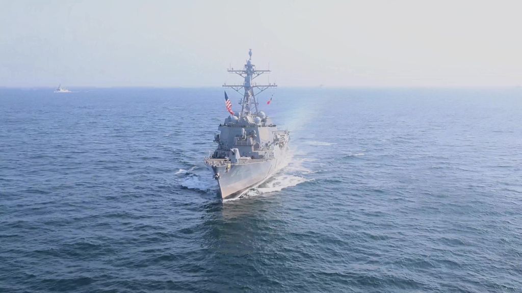 USS Bulkeley underway in the Atlantic, photographed by the U.S. Navy